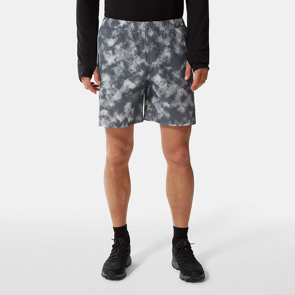 The North Face Shorts Mens Australia - The North Face Printed Wander Grey Camo Print Running & Train